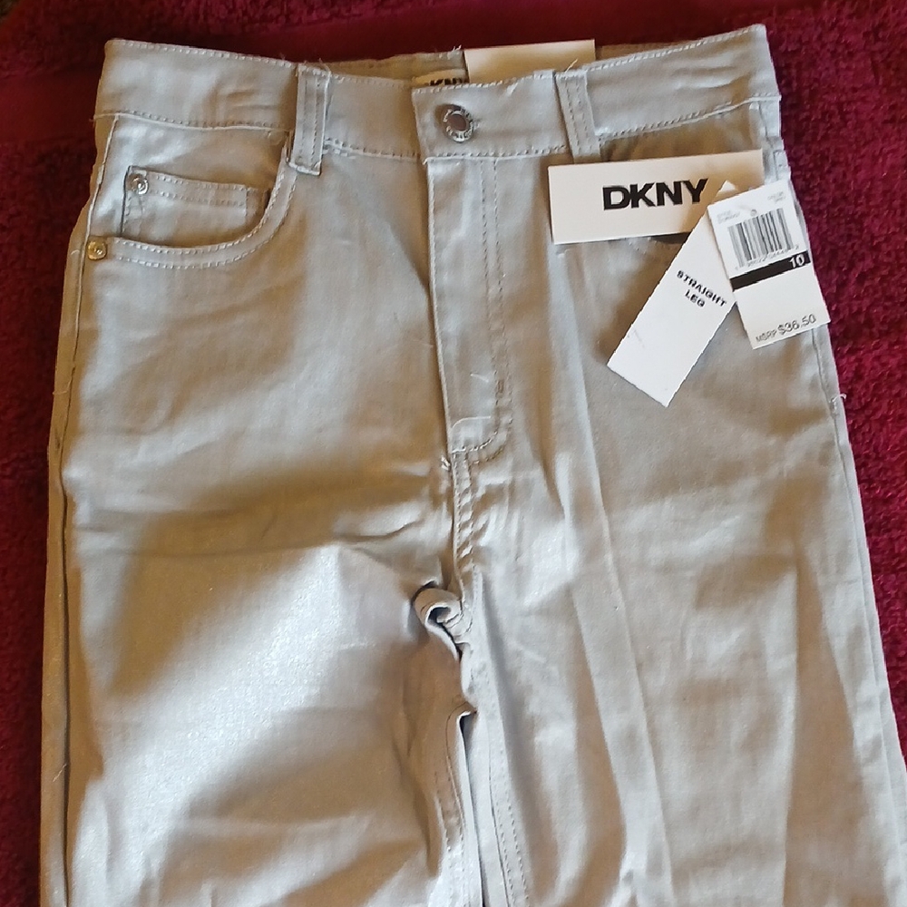DKNY Girls Light Gray Skinny Jeans